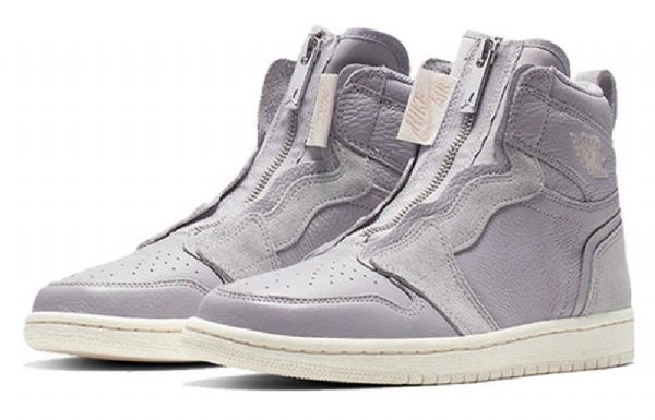 Nike Air Jordan 1 High Tops Zip Retro Basketball Sko Til Damer Lilla