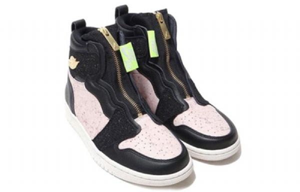 Nike Air Jordan 1 High Tops Zip Retro Basketball Sko Til Damer Rød