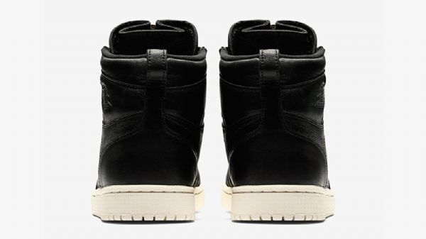 Nike Air Jordan 1 High Tops Zip Sko Til Mænd Sort
