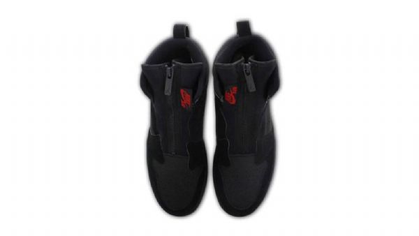 Nike Air Jordan 1 High Tops Zip Sko Til Mænd Sort