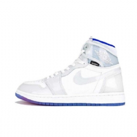 Nike Air Jordan 1 High Tops Zoom Racer Sko Til Damer Blå