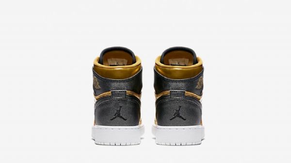 Nike Air Jordan 1 Høje Overdele Bhm Gg Sko Til Mænd Guld Sort