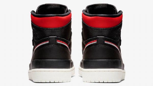 Nike Air Jordan 1 Høje Overdele Dobbelt Reima Sko Til Mænd Sort Rød