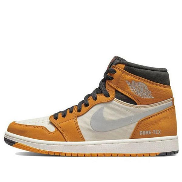 Nike Air Jordan 1 Høje Overdele Element Gore-tex Retro Basketball Sko Til Mænd Lys Gul