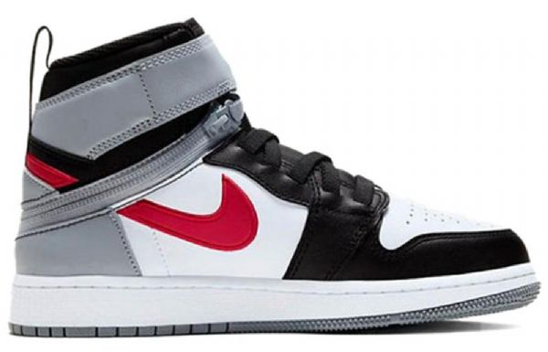 Nike Air Jordan 1 Høje Overdele Flyease Gs Basketball Sko Til Mænd Grå