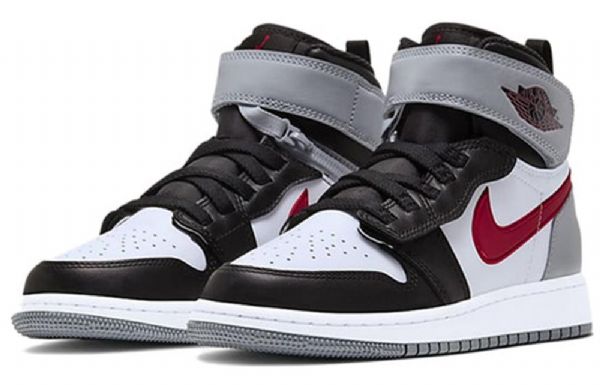 Nike Air Jordan 1 Høje Overdele Flyease Gs Basketball Sko Til Mænd Grå