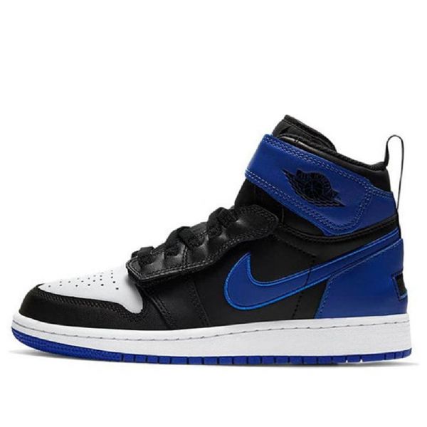 Nike Air Jordan 1 Høje Overdele Flyease Gs Basketball Sko Til Mænd Sort Blå