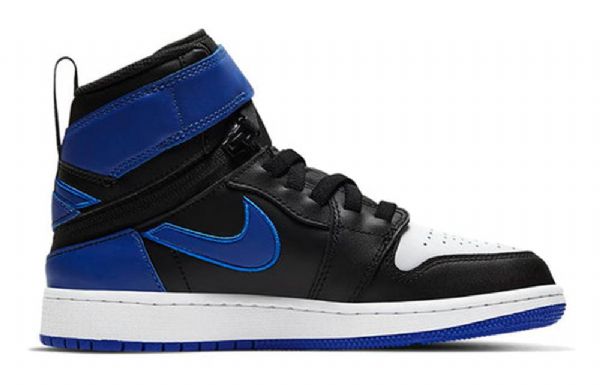 Nike Air Jordan 1 Høje Overdele Flyease Gs Basketball Sko Til Mænd Sort Blå
