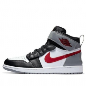 Nike Air Jordan 1 Høje Overdele Flyease Retro Basketball Sko Til Mænd Grå