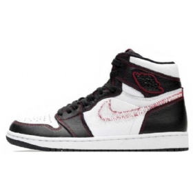Nike Air Jordan 1 Høje Overdele Og Defiant Sko Til Damer Hvid Sort