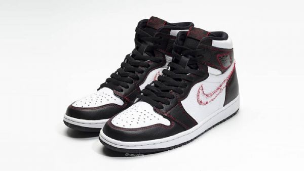 Nike Air Jordan 1 Høje Overdele Og Defiant Sko Til Damer Hvid Sort