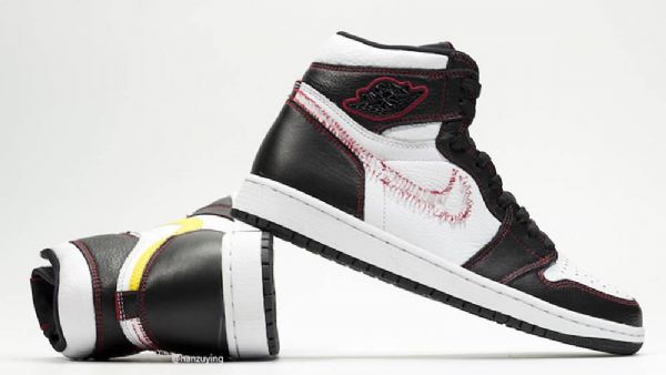 Nike Air Jordan 1 Høje Overdele Og Defiant Sko Til Damer Hvid Sort