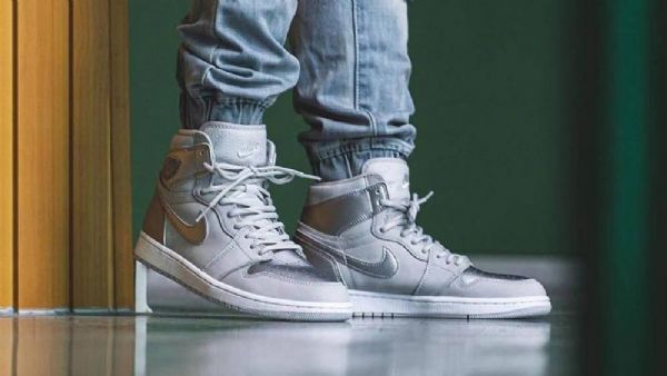 Nike Air Jordan 1 Høje Overdele Og Japan Sko Til Mænd Grå