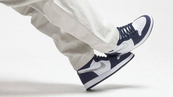 Nike Air Jordan 1 Høje Overdele Og Japan Sko Til Mænd Mørkeblå Blå
