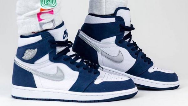 Nike Air Jordan 1 Høje Overdele Og Japan Sko Til Mænd Mørkeblå Blå