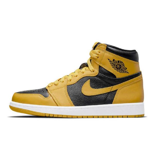 Nike Air Jordan 1 Høje Overdele Og Pollen Sko Til Mænd Gul