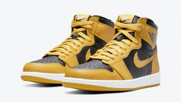 Nike Air Jordan 1 Høje Overdele Og Pollen Sko Til Mænd Gul