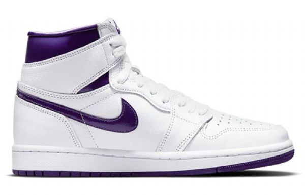 Nike Air Jordan 1 Høje Overdele Og Retro Basketball Sko Til Damer Lilla