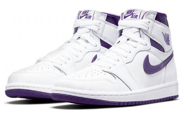 Nike Air Jordan 1 Høje Overdele Og Retro Basketball Sko Til Damer Lilla
