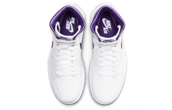 Nike Air Jordan 1 Høje Overdele Og Retro Basketball Sko Til Damer Lilla