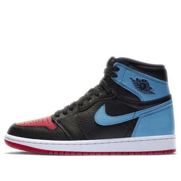 Nike Air Jordan 1 Høje Overdele Og Retro Basketball Sko Til Damer Sort Blå