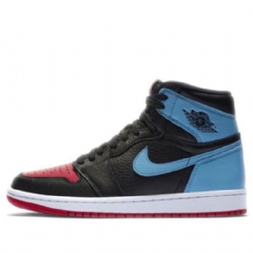 Nike Air Jordan 1 Høje Overdele Og Retro Basketball Sko Til Damer Sort Blå