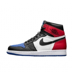 Nike Air Jordan 1 Høje Overdele Og Top 3 Sko Til Mænd Sort Rød Blå