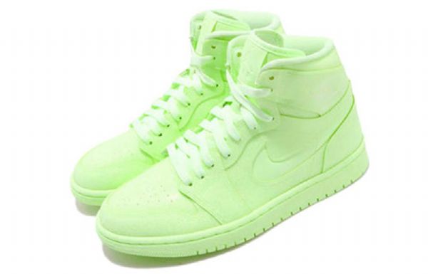 Nike Air Jordan 1 Høje Overdele Prm Retro Basketball Sko Til Damer Grøn
