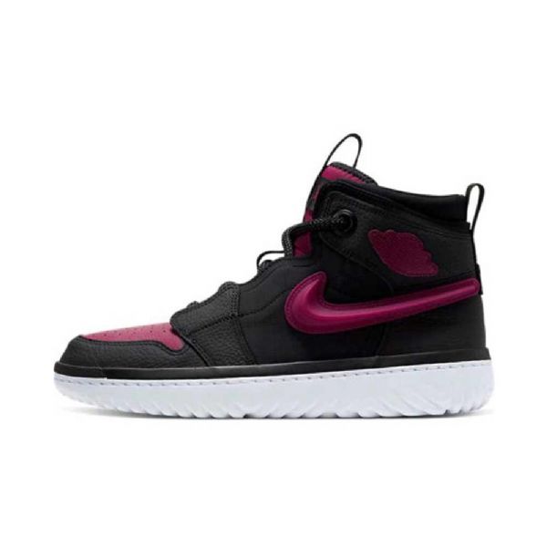 Nike Air Jordan 1 Høje Overdele React Noble Sko Til Mænd Sort Rød