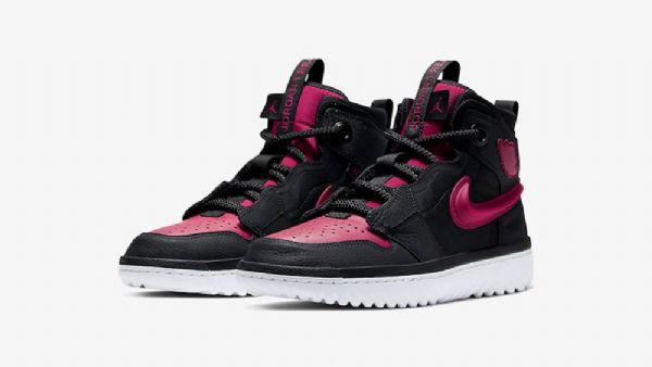 Nike Air Jordan 1 Høje Overdele React Noble Sko Til Mænd Sort Rød