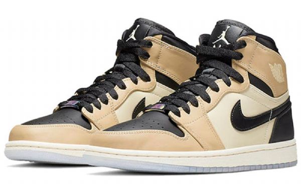 Nike Air Jordan 1 Høje Overdele Retro Basketball Sko Til Damer Brun Sort