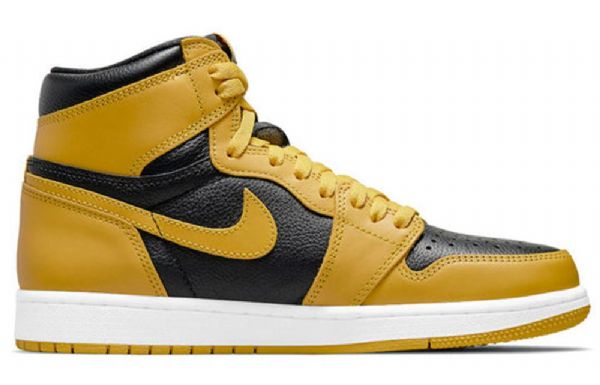 Nike Air Jordan 1 Høje Overdele Retro Og Basketball Sko Til Mænd Gul Hvid