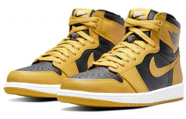 Nike Air Jordan 1 Høje Overdele Retro Og Basketball Sko Til Mænd Gul Hvid