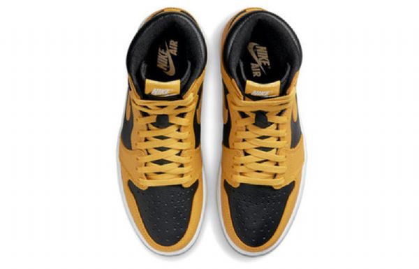 Nike Air Jordan 1 Høje Overdele Retro Og Basketball Sko Til Mænd Gul Hvid
