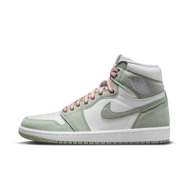 Nike Air Jordan 1 Høje Overdele Seafoam Sko Til Damer Orange