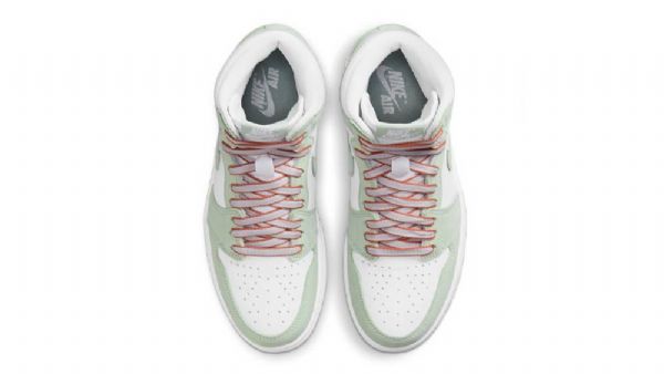 Nike Air Jordan 1 Høje Overdele Seafoam Sko Til Damer Orange