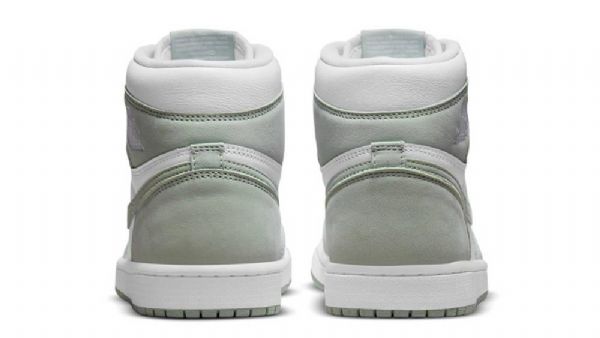 Nike Air Jordan 1 Høje Overdele Seafoam Sko Til Damer Orange