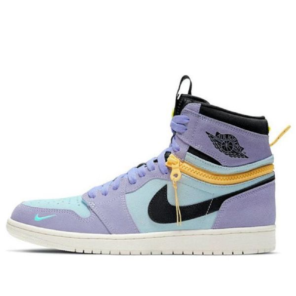 Nike Air Jordan 1 Høje Overdele Switch Retro Basketball Sko Til Mænd Lilla