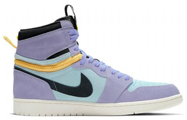 Nike Air Jordan 1 Høje Overdele Switch Retro Basketball Sko Til Mænd Lilla