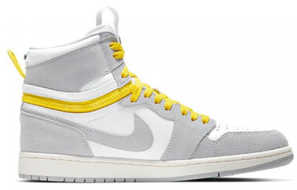 Nike Air Jordan 1 Høje Overdele Switch Retro Basketball Sko Til Mænd Lysegrå