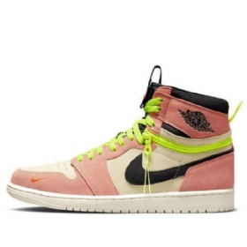 Nike Air Jordan 1 Høje Overdele Switch Retro Basketball Sko Til Mænd Lyserød