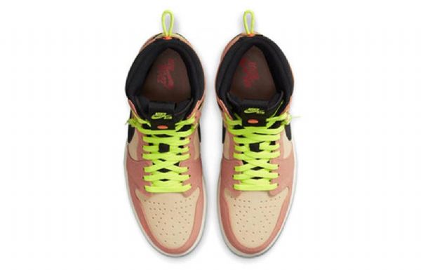 Nike Air Jordan 1 Høje Overdele Switch Retro Basketball Sko Til Mænd Lyserød