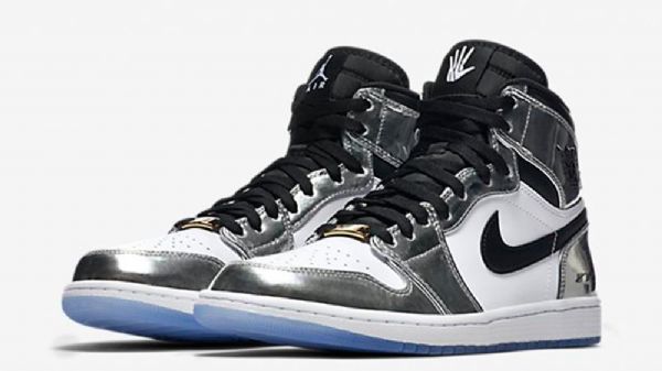 Nike Air Jordan 1 Høje Overdele Think 1 Sko Til Mænd Sølv Hvid