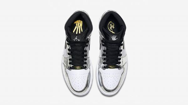 Nike Air Jordan 1 Høje Overdele Think 1 Sko Til Mænd Sølv Hvid