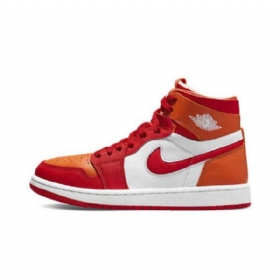 Nike Air Jordan 1 Høje Overdele Zoom cmft Fire Curry Sko Til Damer Orange Rød