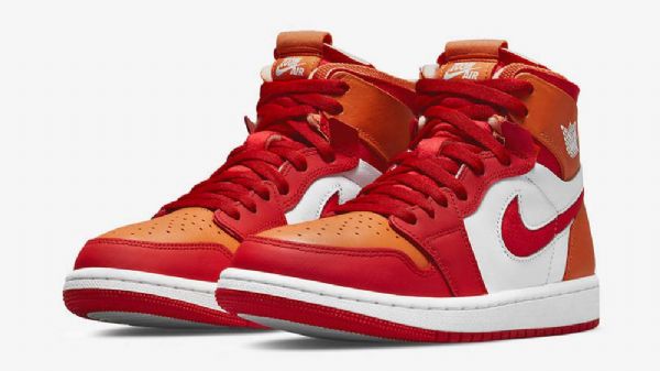 Nike Air Jordan 1 Høje Overdele Zoom cmft Fire Curry Sko Til Damer Orange Rød