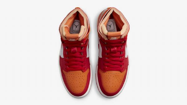 Nike Air Jordan 1 Høje Overdele Zoom cmft Fire Curry Sko Til Damer Orange Rød