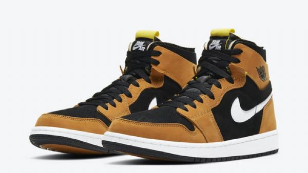 Nike Air Jordan 1 Høje Overdele Zoom cmft Monarch Sko Til Damer Sort Brun