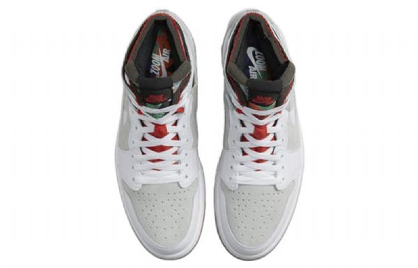 Nike Air Jordan 1 Høje Overdele Zoom Comfort Hare Retro Basketball Sko Til Mænd Grå