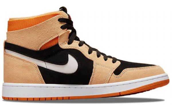 Nike Air Jordan 1 Høje Overdele Zoom Comfort Pumpkin Spice Retro Basketball Sko Til Mænd Brun